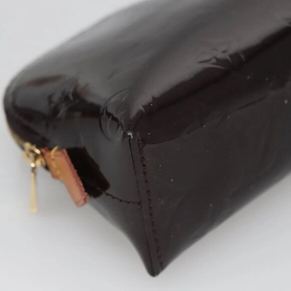 LOUIS VUITTON Monogram Vernis Pochette Cosmetic PM Amarante M91495 Auth 140856 - Picture 4 of 15